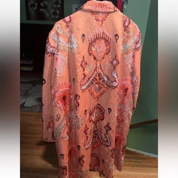 Kobi Halperin Paige Linen-Blend Topper XXL MSRP $798 New - Picture 8 of 10